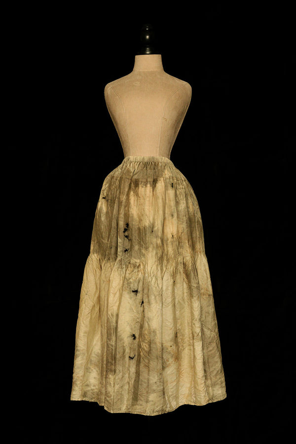 MUTEDANCE Flower -dyed fold skirt MD22FW2